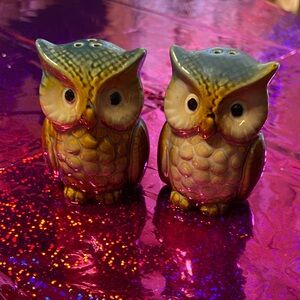 Owl Salt and Pepper Shakers